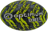 STREET RUGBY BALL - BLACK/YELLOW - MIDI