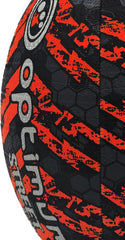 STREET RUGBY BALL - BLACK/ORANGE - MIDI