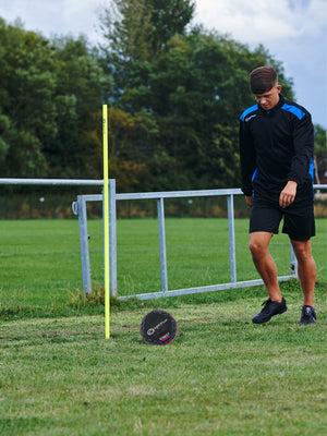 Street Football Size 5 – Black/Pink, Durable, Control, High Visibility - Optimum