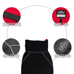 Waterproof Dog Jacket – Fleece Lining, Adjustable High Collar, Reflective