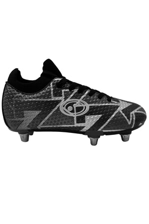 Side profile of the boot showing the toe box and Optimum logo