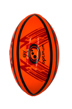 Optimum LED Glow Rugby Ball Size 5 – Motion Activated with Auto-Off | Durable Water-Resistant Night Play | Includes Pump & Spare Batteries | UK Sports Brand - Optimum