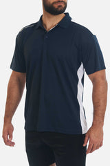 Tempo Polo Navy Polo T-Shirts