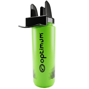Optimum Aqua Spray water bottle in green with black flip spray cap - Optimum Sport