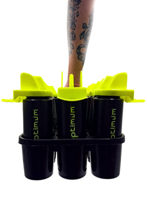 Bottle Carrier Set with 12 Reusable Sports Bottles – Team & Gym Use - Optimum