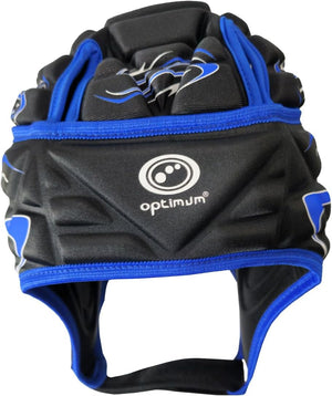 Inferno Rugby Headguard Blue – Durable, Breathable, Secure Fit - Optimum