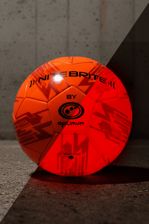 LED Light-Up Football Size 5 – Glow in the Dark - Optimum