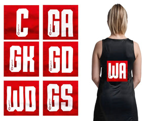 Netball Position Patches – Full-Team 14-Pack - Optimum