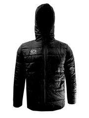 Optimum Quilted Puffer Hooded Jacket BLACK