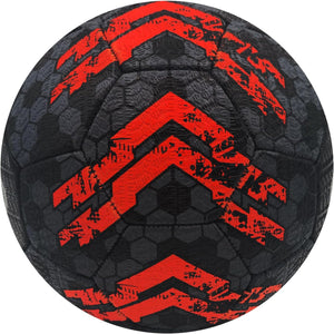 Street Football Size 3 – Black/Orange, Durable Grip Ball for All Surfaces - Optimum