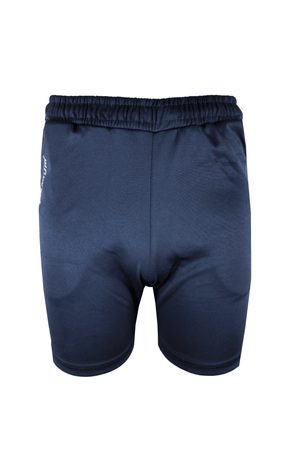 Tempo Athletic Leisure Shorts – Quick-Dry Black & Navy - Optimum