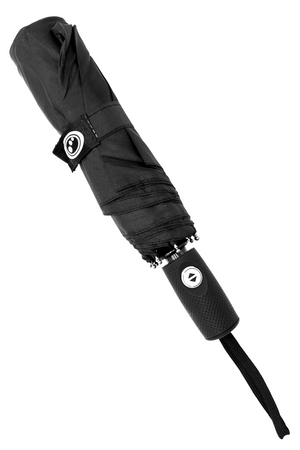 Optimum Unisex' s Black Automatic Umbrella Windproof Reinforced Frame, Small - Optimum