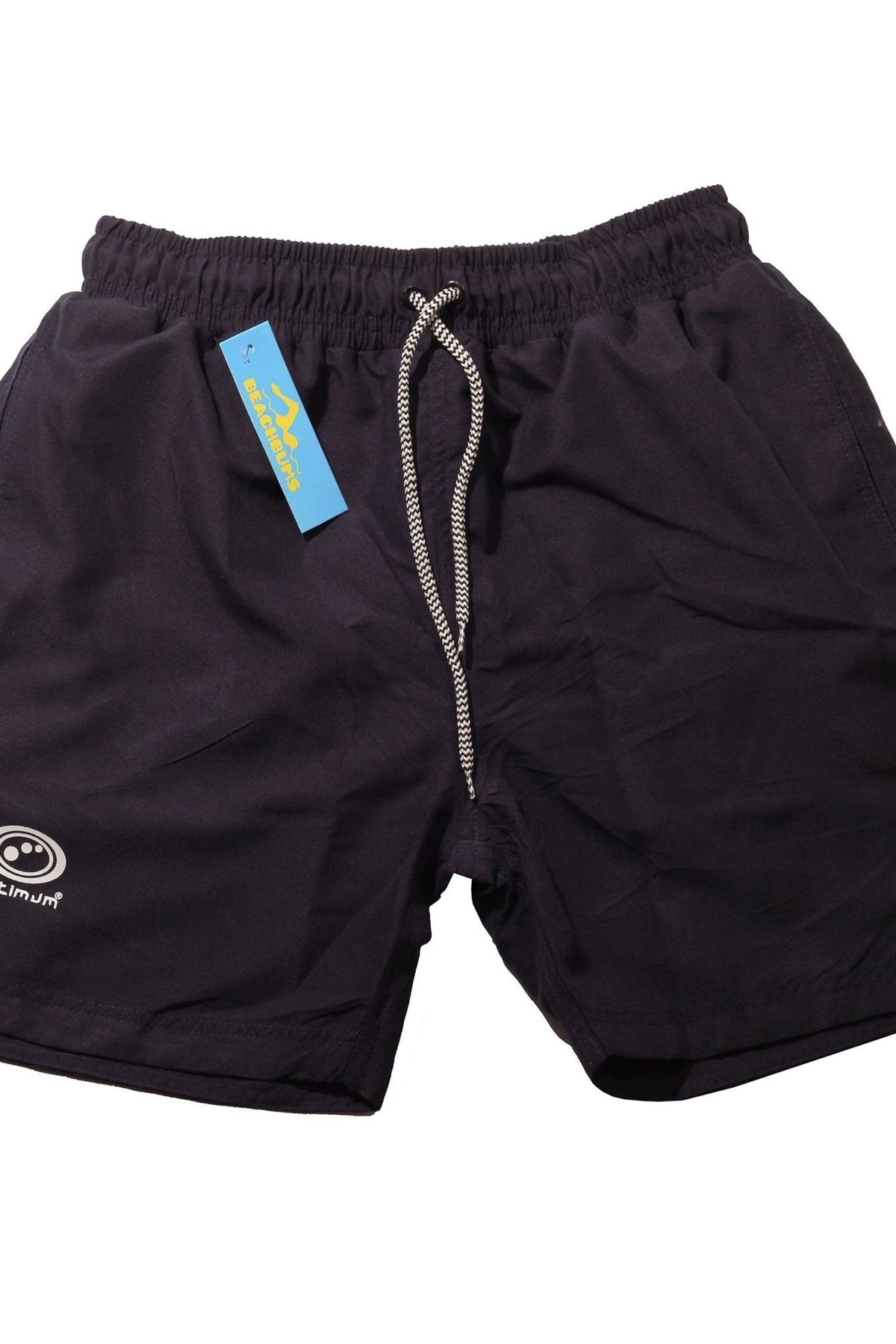 Beachbum Navy Mesh Shorts Polyester Elastic Pool Beach Wear - Optimum