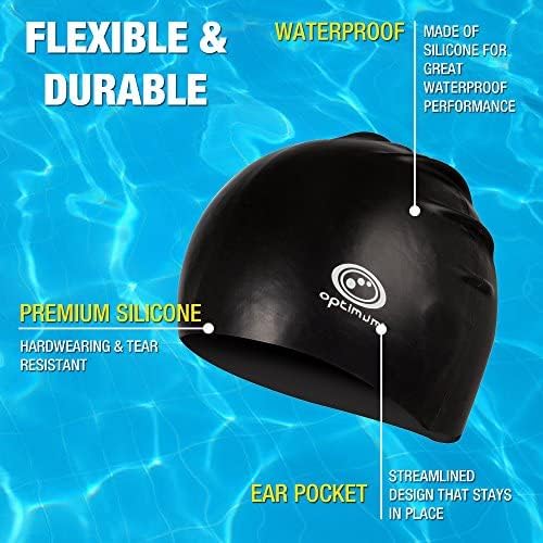 Black Swimming Cap - Optimum