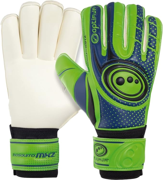 Mosquito Mxz Goalkeeper Glove - Green/Navy | Optimum Sport