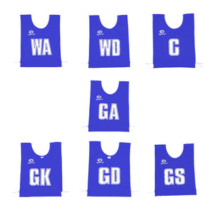 Mesh Netball Training Bibs – 7 Pack, Junior/Senior, Lightweight & Durable - Optimum
