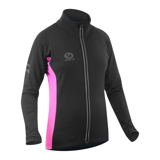 Nitebrite Roubaix Cycling Jacket Versatile Reflective Trim (Black/Pink) - Optimum 2000