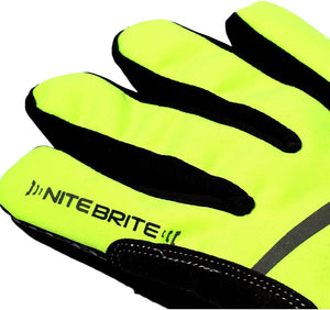 Nitebrite Waterproof Cycling Gloves with Reflective Safety Detail - Optimum