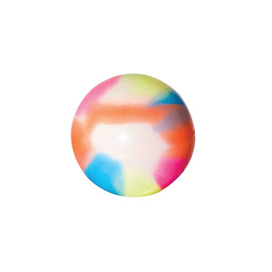 Multi-colour tie-dye Optimum Fusion hockey ball, smooth surface, plain side, on white - Optimum