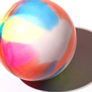 Multi-colour tie-dye Optimum Fusion hockey ball, smooth surface, casting shadow on white - Optimum