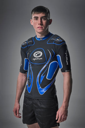 Inferno Rugby Shoulder Pads Top with EVA Protection & Lycra Fit - Optimum