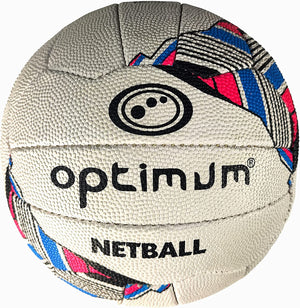 Match Quality Netball Size 5 – Hand-Stitched, Grip Surface - Optimum
