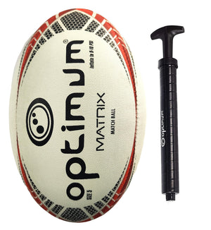 Matrix Match Quality Rugby Ball – Size 5 Grip & Flight - Optimum