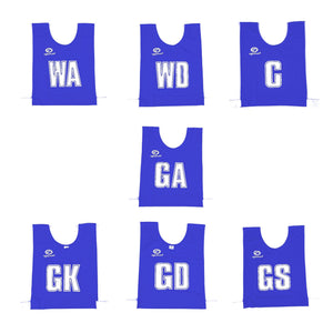 Netball Training Bibs – 7 Pack, Junior & Senior - Optimum