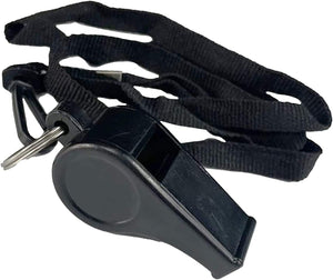 Plastic Sports Whistles with Lanyard – Pack of 2 - Optimum