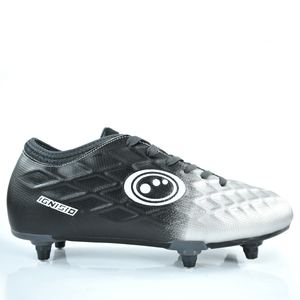 Senior Silver Fade Ignisio Football Boot – 6-Stud, Lace-Up, Sizes 7-12 - Optimum