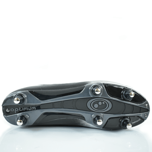 Senior Silver Fade Ignisio Football Boot – 6-Stud, Lace-Up, Sizes 7-12 - Optimum
