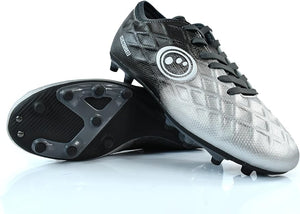 Senior Silver Fade Ignisio Rugby Boot – Moulded Studs, Lace-Up, Sizes 7-12 - Optimum