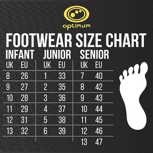 Senior Silver Razor Rugby Boot – 8 Studs, Durable, Sizes 7-13 - Optimum