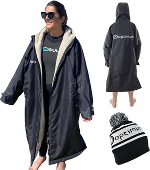 Drywrap Long Sleeve Changing Robe – Waterproof, Windproof, Fleece-Lined - Optimum