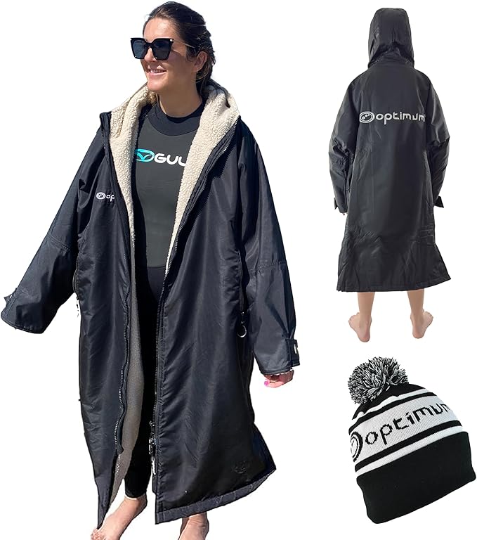 Drywrap Long Sleeve Changing Robe – Waterproof, Windproof, Fleece-Lined - Optimum