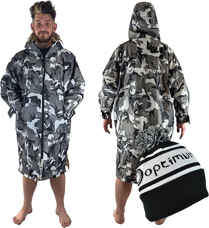 Drywrap Long Sleeve Changing Robe – Waterproof, Windproof, Fleece-Lined - Optimum