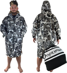 Drywrap Long Sleeve Changing Robe – Waterproof, Windproof, Fleece-Lined