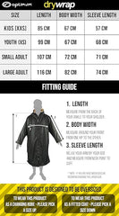 Drywrap Long Sleeve Changing Robe – Waterproof, Windproof, Fleece-Line