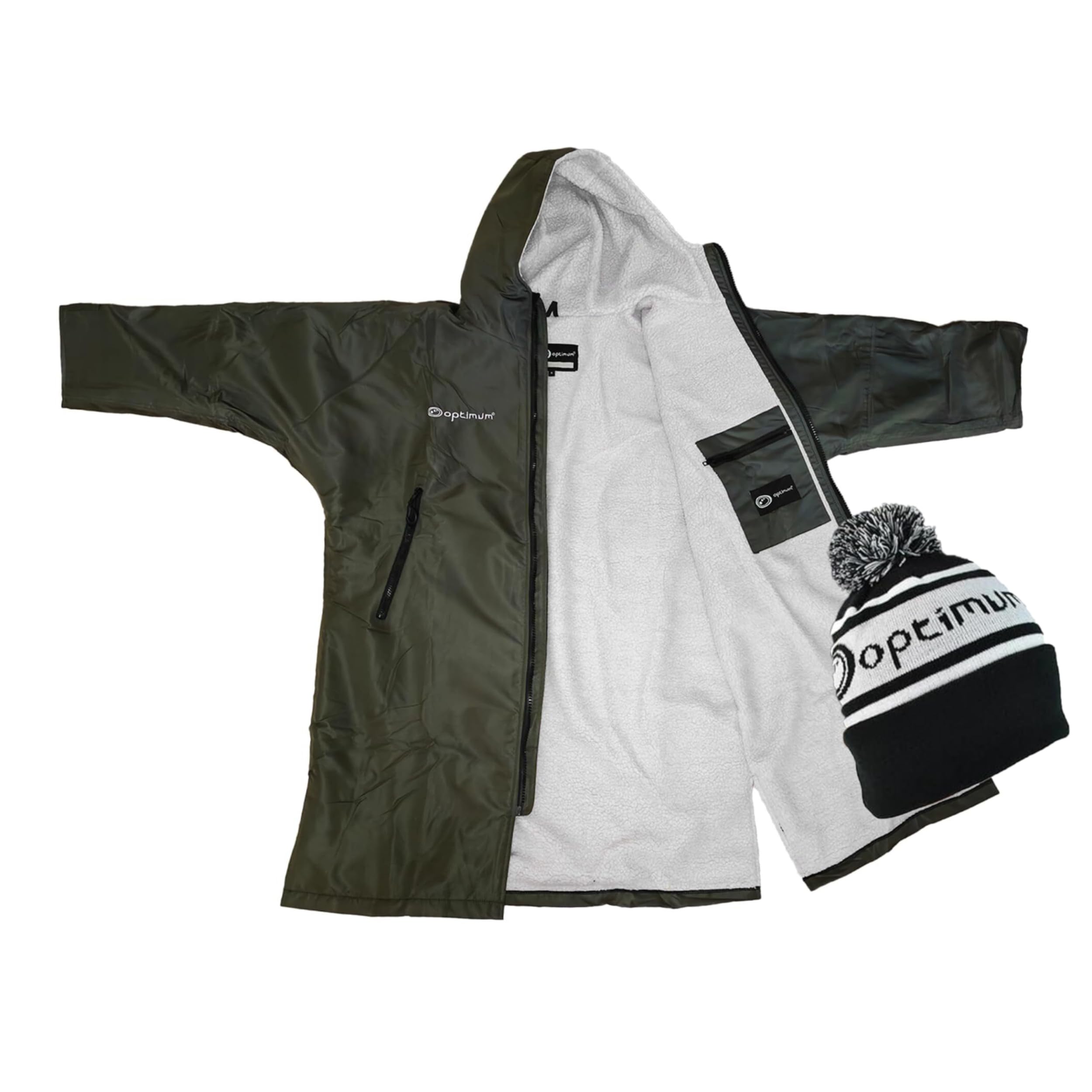 Drywrap Long Sleeve Changing Robe – Waterproof, Windproof, Fleece-Lined - Optimum