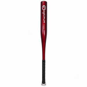 28" Aluminium Baseball Bat - Red, Durable & Lightweight for Performance - Optimum