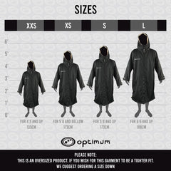 Drywrap Long Sleeve Changing Robe – Waterproof, Windproof, Fleece-Line