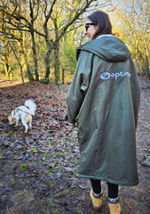 Drywrap Long Sleeve Changing Robe – Waterproof, Windproof, Fleece-Line