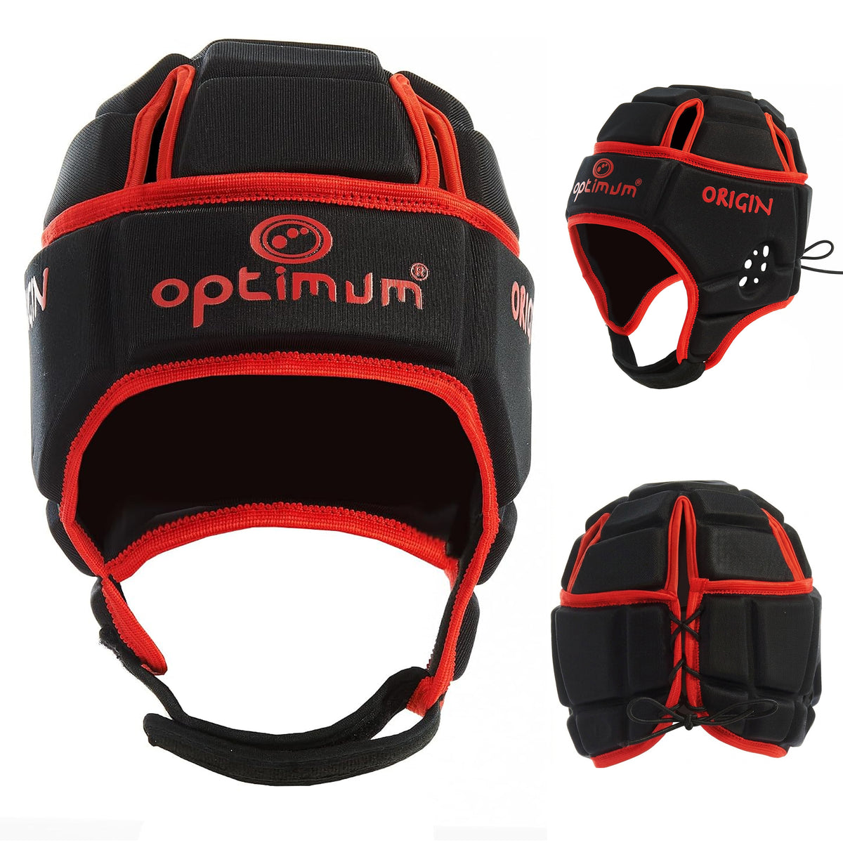Origin Rugby Headguard Red - Scrum Cap, XS-XL | Optimum Sport
