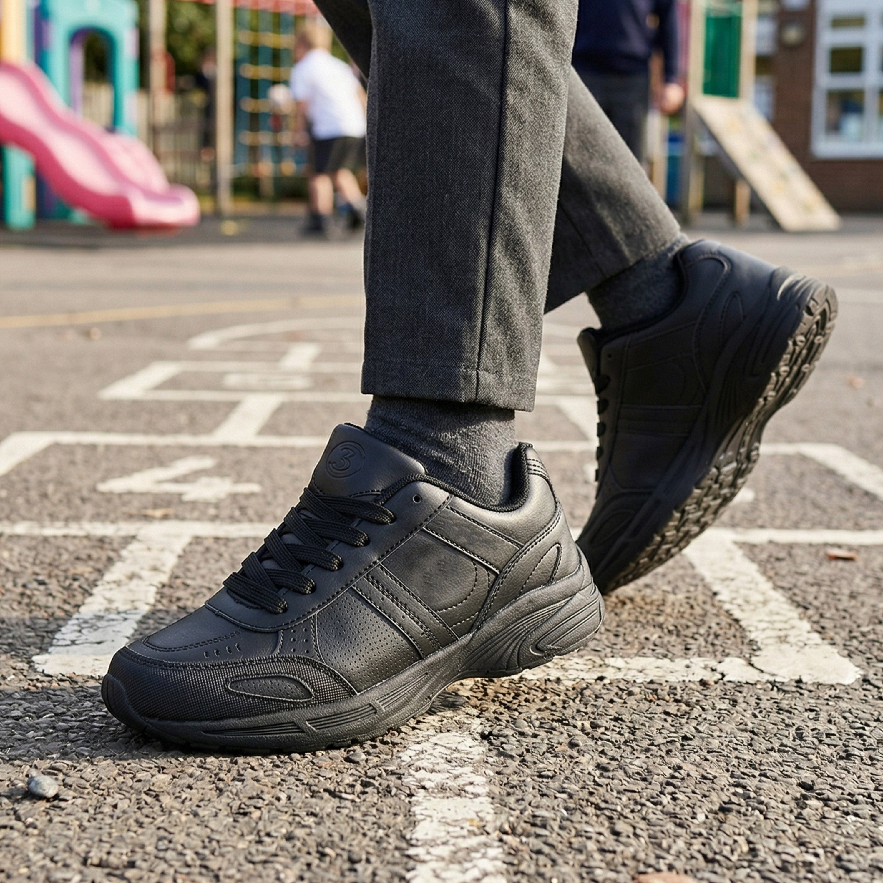 Optimum x17 Lace-Up School Trainers (Senior) - Optimum