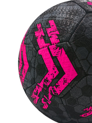 Street Football Size 5 – Black/Pink, Durable, Control, High Visibility - Optimum