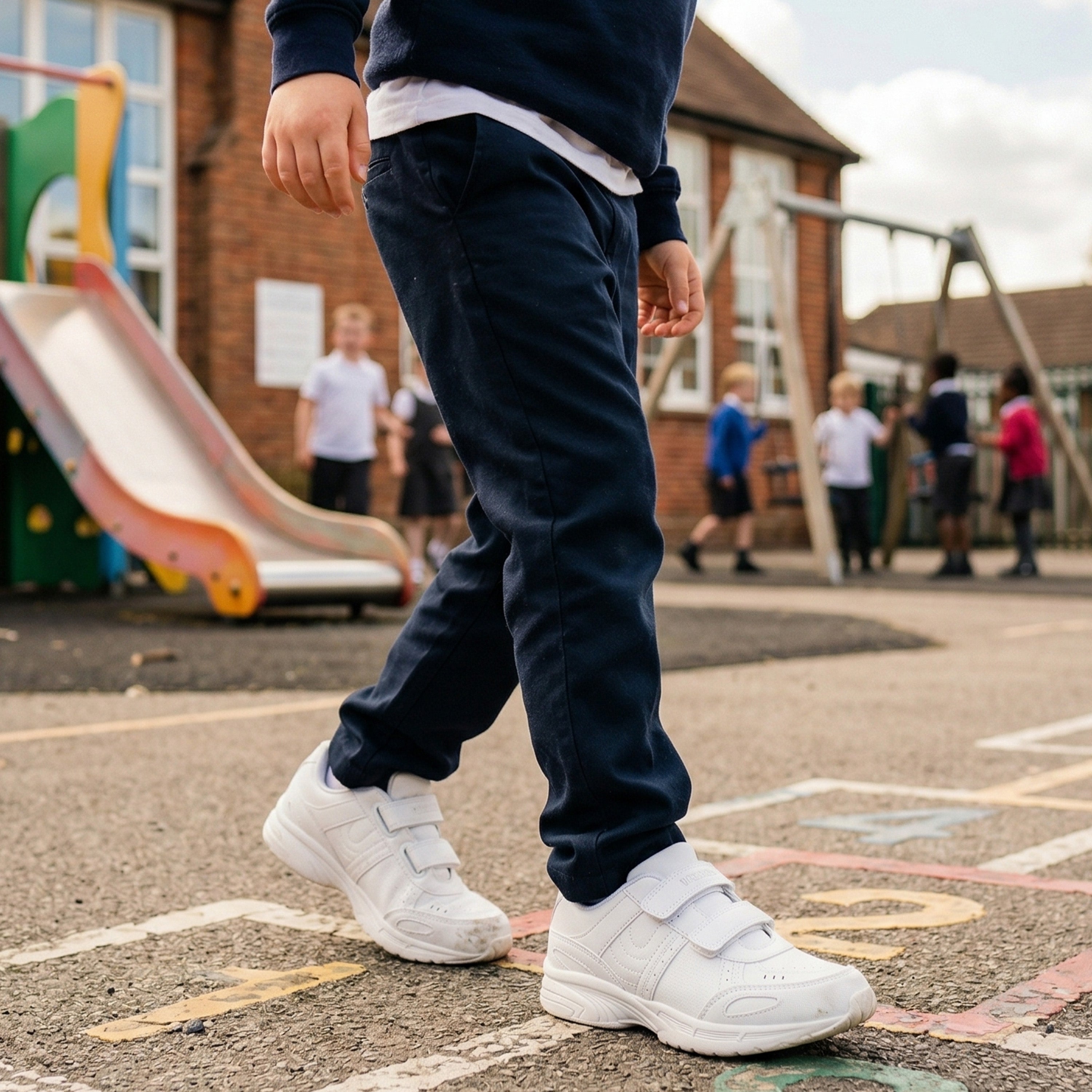 Optimum x17 Easy Fasten School Trainers (Infant and Junior) - Optimum