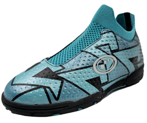 Three-quarter front angle of the Aztec astro trainer showing the toe box and Optimum branding