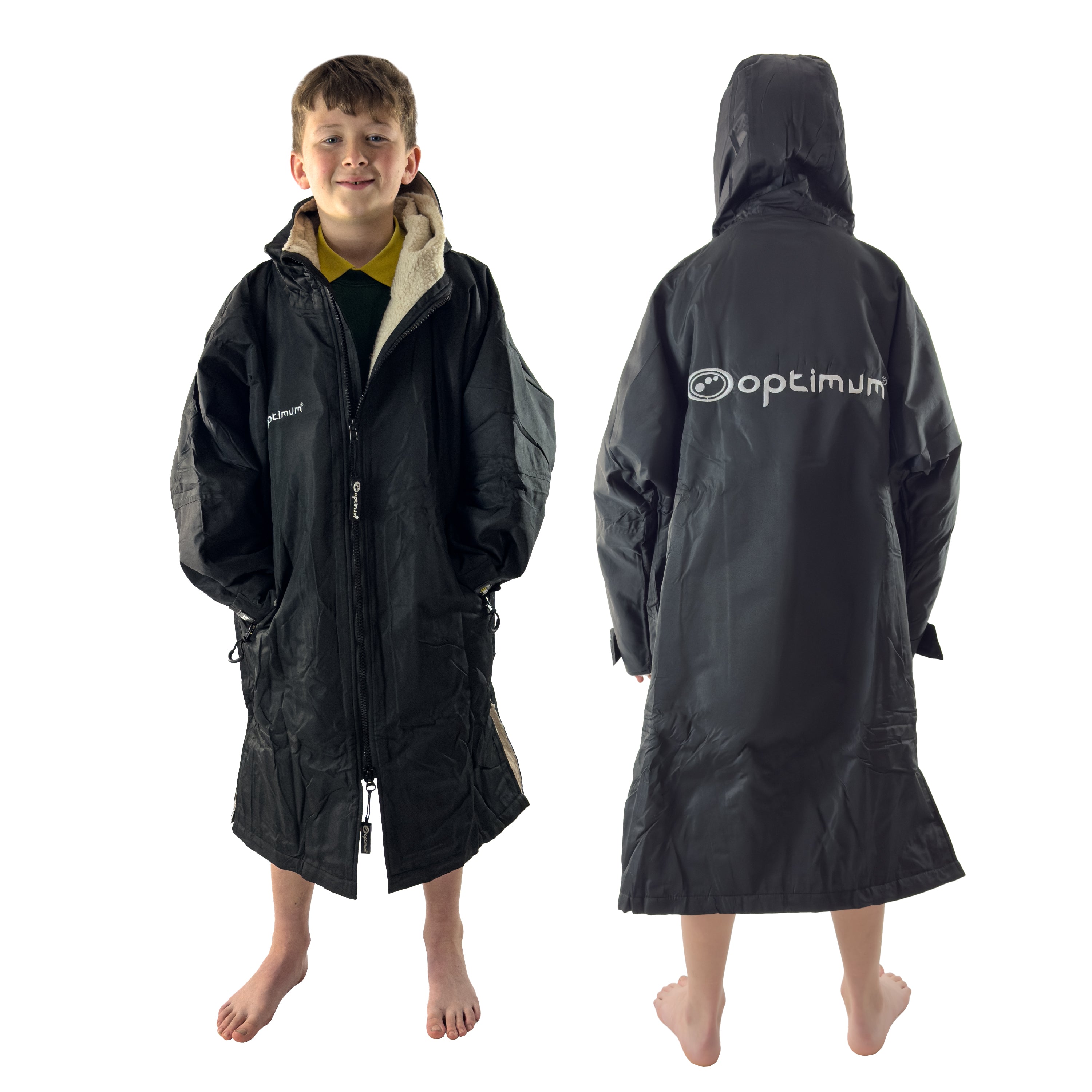 Drywrap Long Sleeve Changing Robe – Waterproof, Windproof, Fleece-Lined