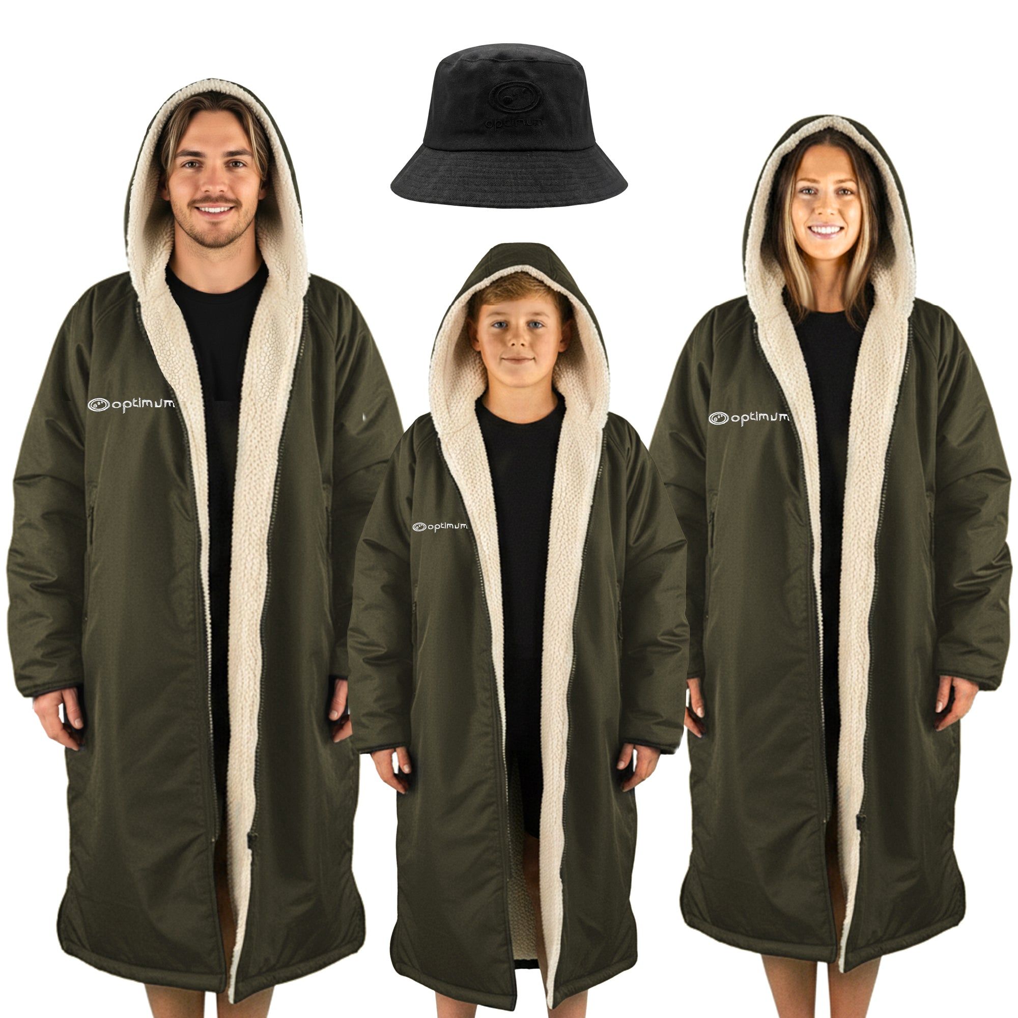 Optimum Drywrap Long Sleeve Changing Robe | Waterproof, Fleece-Lined