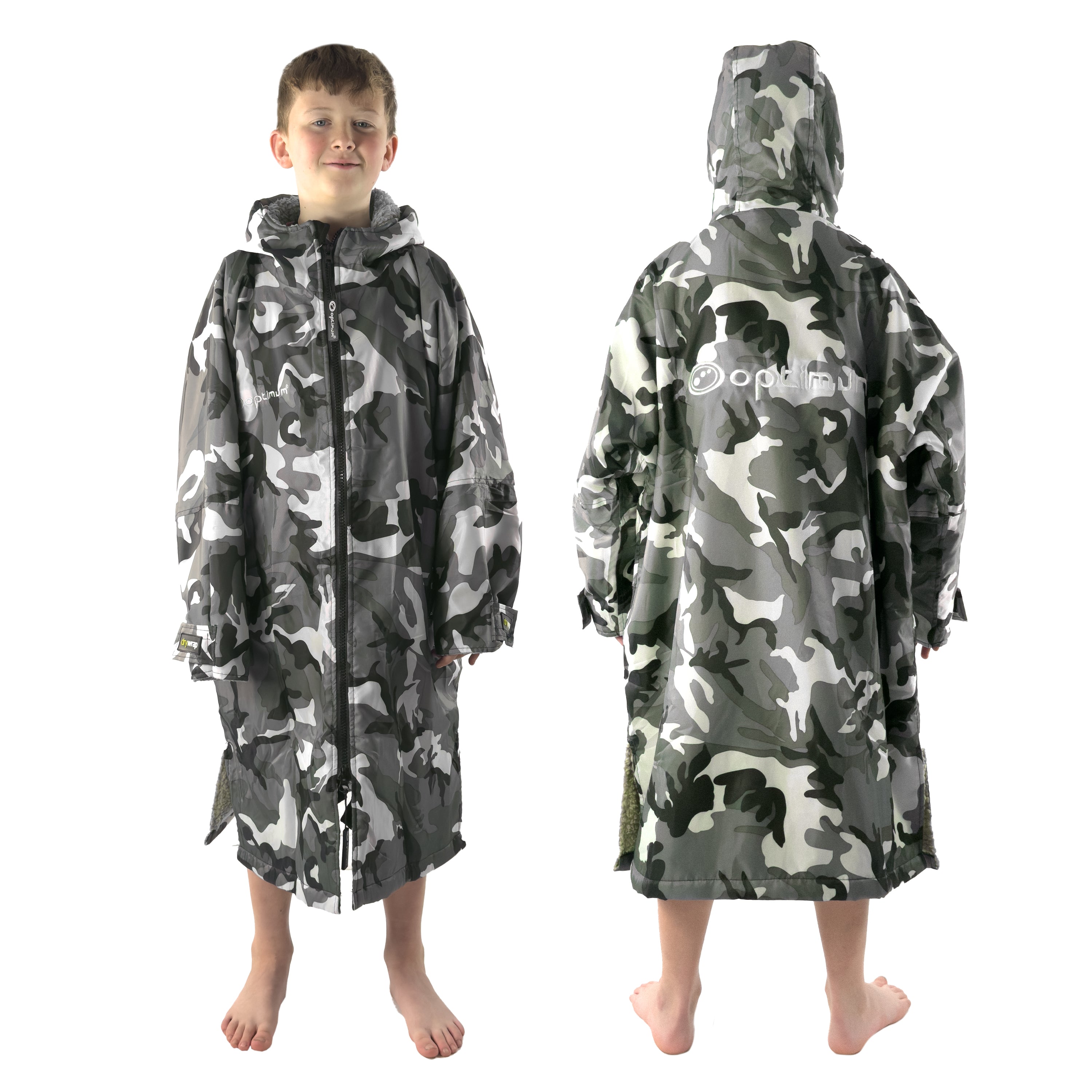 Drywrap Long Sleeve Changing Robe – Waterproof, Windproof, Fleece-Lined